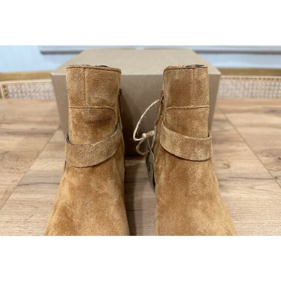 Born Women's Tori Boots Tan Camel Suede Size 8 NWOB Wraparound Straps Comfy - Picture 5 of 13